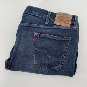 Levis 511 Men's Size 42 Blue Denim Shorts Raw Hem Stretch